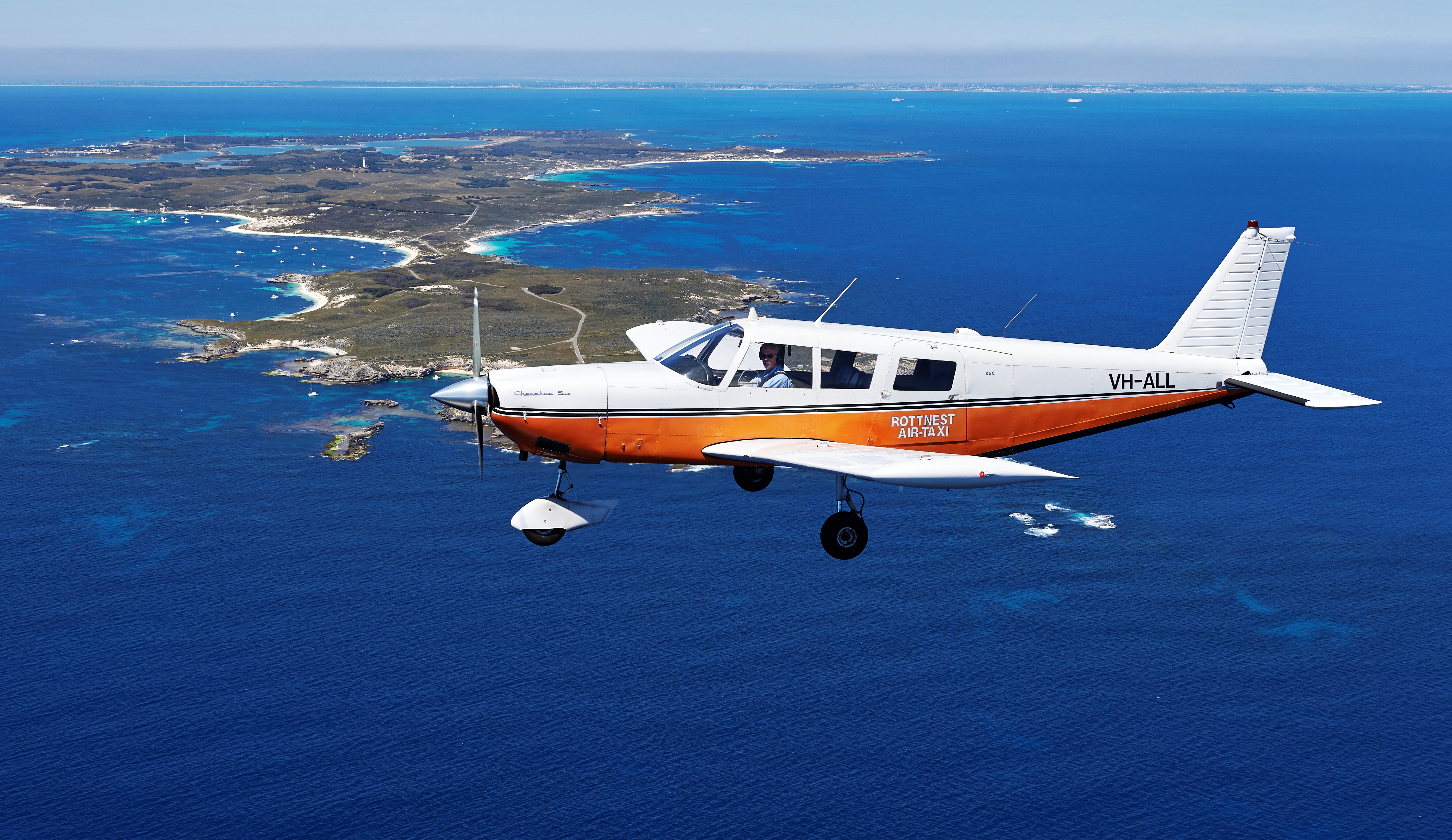 Aircraft departing from Jandakot Airport